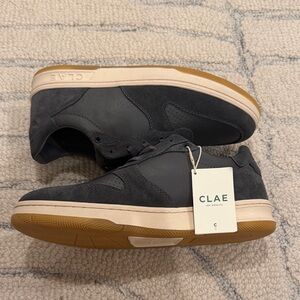 CLAE Men's Gray Suede Malone Sneakers 9.5